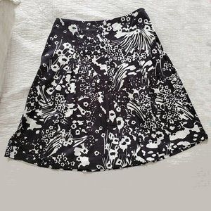 Talbot's Womens Petite Cotton Pleated Flare Skirt